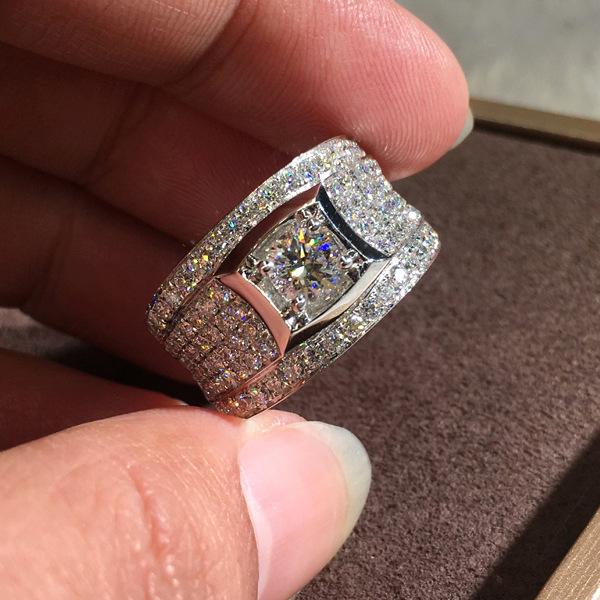 Cluster Rings 2021 Big Silver Ring With Zircon Stone For Women Wedding Engagement Fashion Jewelry S925 Color
Cluster Rings 2021 Big Silver Ring With Zircon Stone For Women Wedding Engagement Fashion Jewelry S925 Color