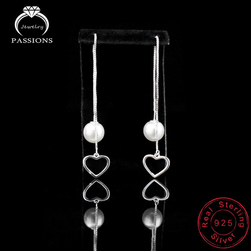 Dangle & Chandelier Fashion Love Heart With Pearl Long Ear Wire Drop Earrings 925 Sterling Silver Pendant Earings For Women Earring Jewelry
Dangle & Chandelier Fashion Love Heart With Pearl Long Ear Wire Drop Earrings 925 Sterling Silver Pendant Earings For Women Earring Jewelry