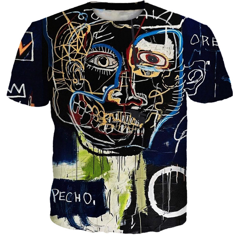summer fashion new art abstract pattern printed men's street short sve sports loose i17, White;black
summer fashion new art abstract pattern printed men's street short sve sports loose i17, White;black