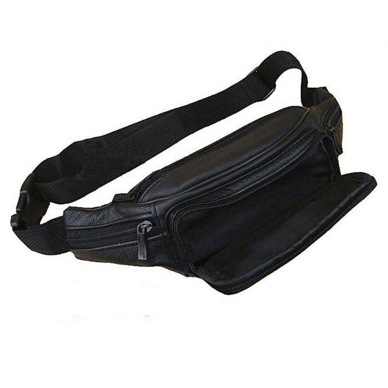 Fashion Men Vintage Leather Waist Bag Cell Phone Holder Belt Fanny Pack Purse Wallet Bags