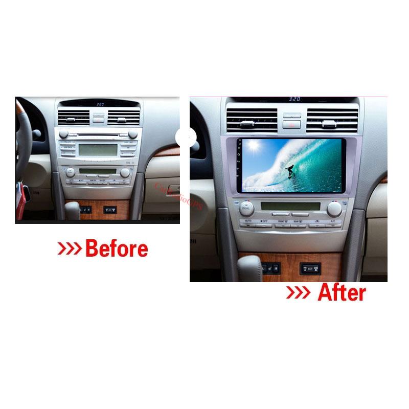 Car dvd Stereo Player for TOYOTA CAMRY 2007-2011 with Music WiFi 3G Mirror Link OBD2 DVR 9 inch Android 10 Aftermarket GPS