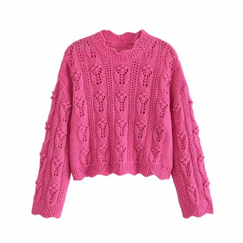 Women' Sweaters Autumn Winter Casual Sweater Fashion Loose Long-sleeve Knitted Personality Hollow Solid Color Pullover 2021, Fuchsia
Women' Sweaters Autumn Winter Casual Sweater Fashion Loose Long-sleeve Knitted Personality Hollow Solid Color Pullover 2021, Fuchsia
