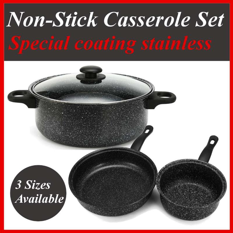 4Pcs/Set Non-stick Frying Pan Casserole Stone Coating Chef's Pans With Heat Resistant Handle For Gas & Incuction Coer
4Pcs/Set Non-stick Frying Pan Casserole Stone Coating Chef's Pans With Heat Resistant Handle For Gas & Incuction Coer
