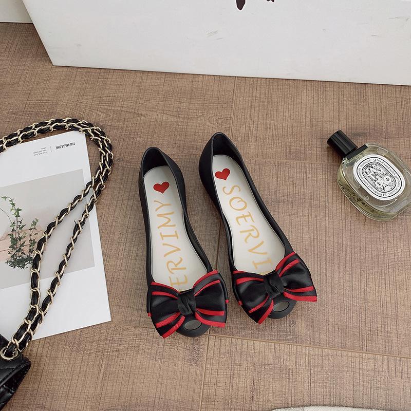 Solid Wedges Summer Shoes Women Waterproof Sandals With Bow 2021 Plastic Jelly Female Casual Lady, Black
Solid Wedges Summer Shoes Women Waterproof Sandals With Bow 2021 Plastic Jelly Female Casual Lady, Black
