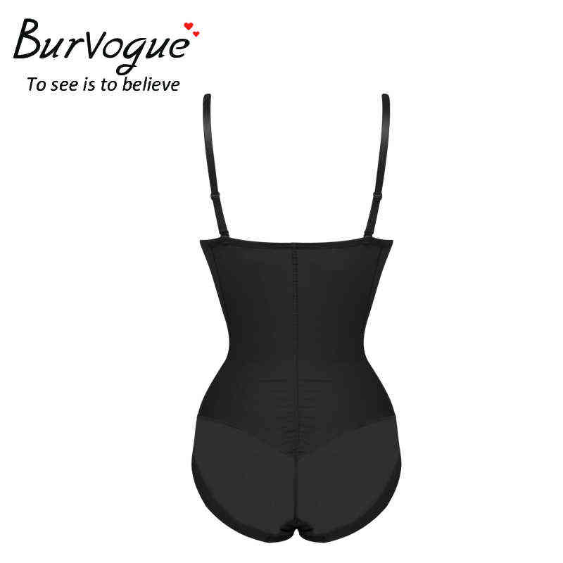 Burvogue Women Sexy Seamless Body Shaper Butt Lifter Tummy Control Bodysuits Push Up Shapewear Slimming Underwear Waist Trainer 211112