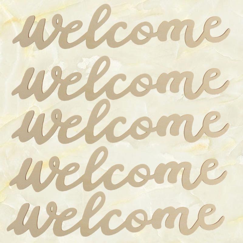 Party Decoration 1 Set Wooden Welcome Sign Front Door Hanging Ornament Doorplate Decor For Home Restaurant Bar Coffee (Beige 5Pcs Signs 5
Party Decoration 1 Set Wooden Welcome Sign Front Door Hanging Ornament Doorplate Decor For Home Restaurant Bar Coffee (Beige 5Pcs Signs 5