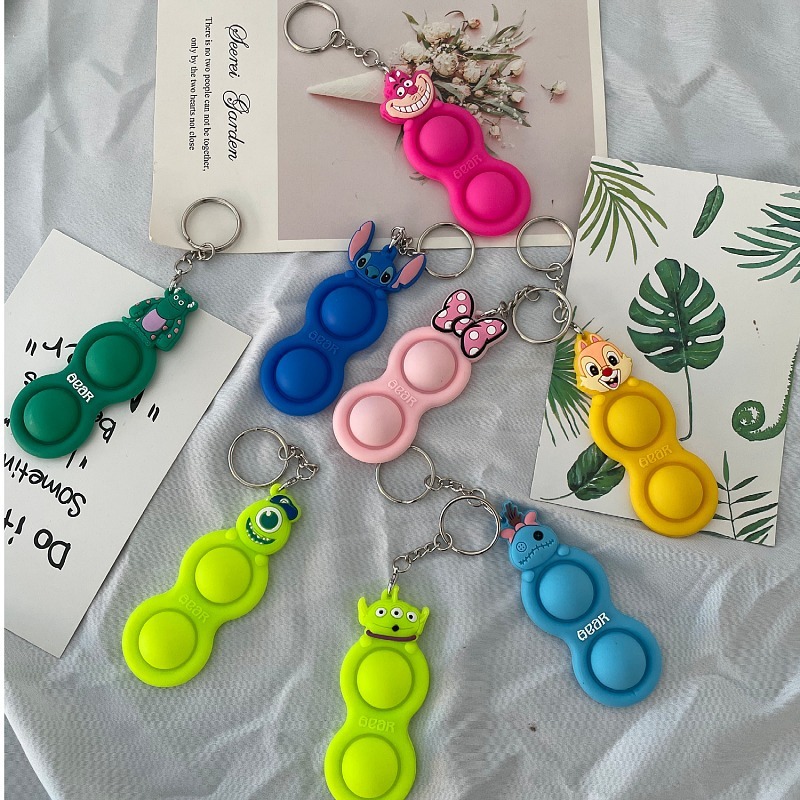 Cartoon Animals Pattern Keychains Push Pop Bubble Fidget Sensory Toy Silicone Autism Special Stress Reliever Adult Kids Funny Antistress Decompression Toys
Cartoon Animals Pattern Keychains Push Pop Bubble Fidget Sensory Toy Silicone Autism Special Stress Reliever Adult Kids Funny Antistress Decompression Toys