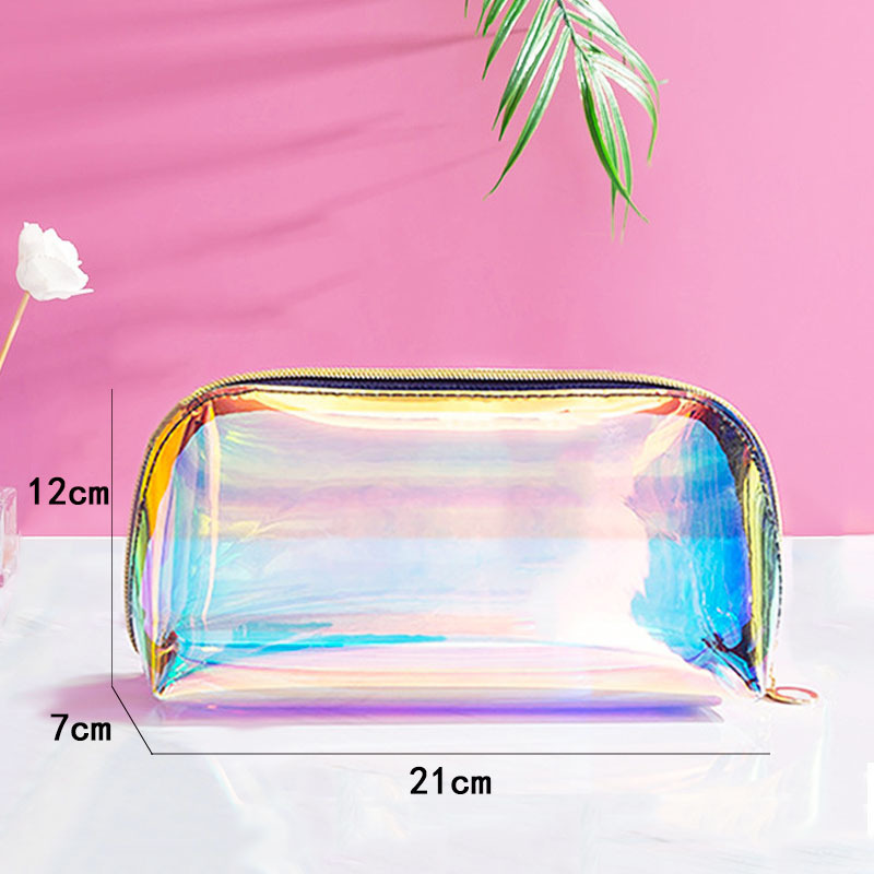 HBP ins wind Hyunya cosmetic bag cute waterproof large-capacity portable girl pouch portable make up bags transparent flap purse