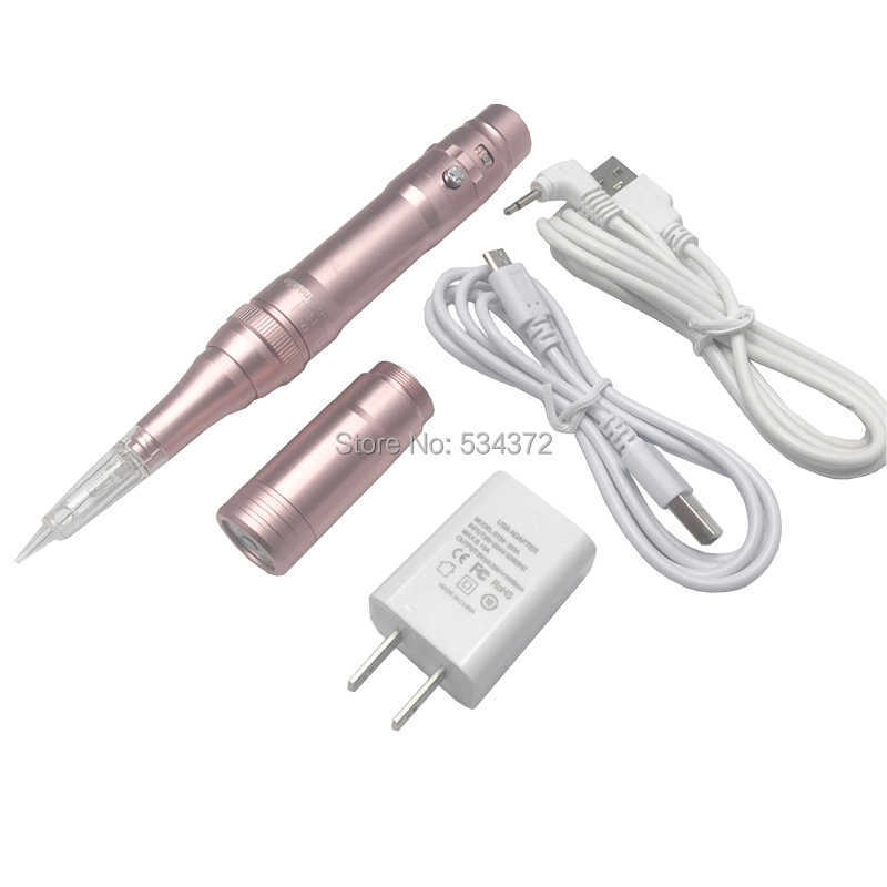 Professional Wireless Permanent Makeup Eyebrow Tattoo Machine Pen With Cartridge 210622