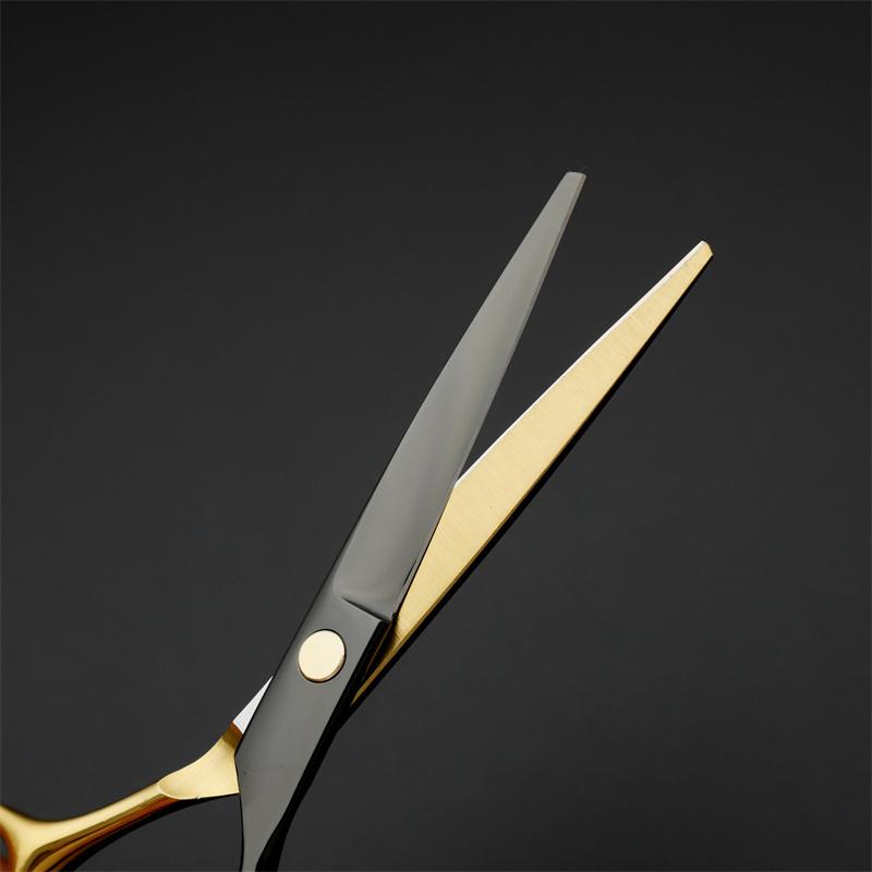 Hair Scissors 6 Inch Hairdressing Flat Cut Bangs Thinning Teeth Professional Barber Set
