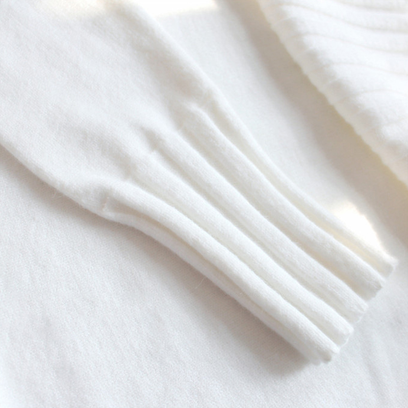 Autumn Winter Knit Black White Sweater Women Korean Warm Turtleneck Long Sleeve Jumper Pullover Female Knitwear 210421