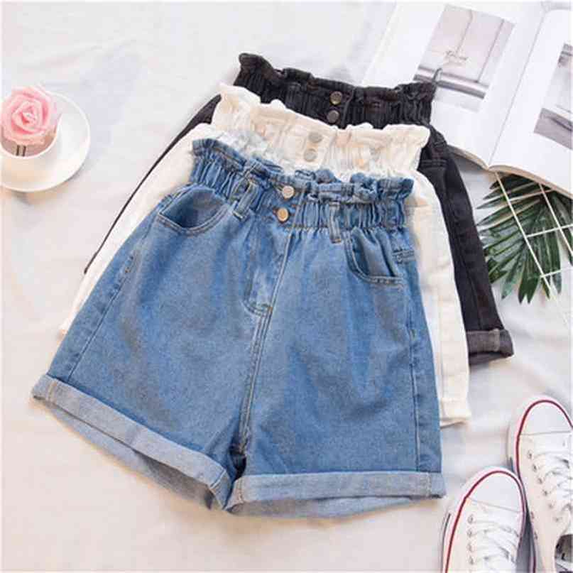 Plus Size Summer Black Women' Denim Shorts Large 5Xl Harem Ruffle White High Waisted Elastic Waist Jeans for Women 210722, Black gray
Plus Size Summer Black Women' Denim Shorts Large 5Xl Harem Ruffle White High Waisted Elastic Waist Jeans for Women 210722, Black gray