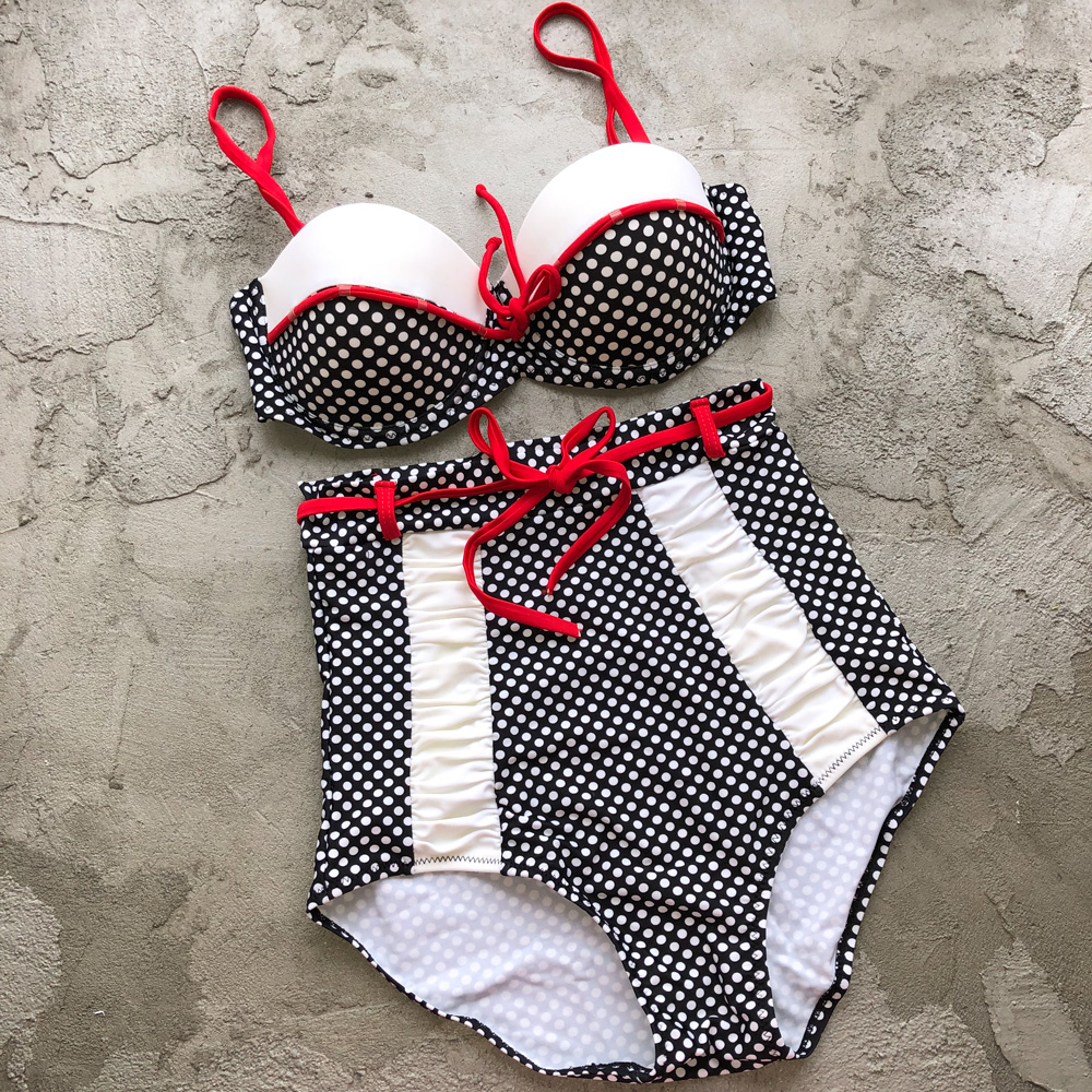 BANDEA Retro Vintage bikini set Plus Size swimwear sexy push up bathing suit high waisted swimsuit for women beach wear
BANDEA Retro Vintage bikini set Plus Size swimwear sexy push up bathing suit high waisted swimsuit for women beach wear