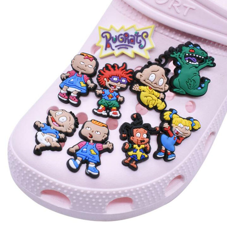 Wholesale Rugrats Cartoon Character Charms for Croc PVC Soft Rubber Shoes Charms Accessories Xmas Gift Sandals, White;pink
Wholesale Rugrats Cartoon Character Charms for Croc PVC Soft Rubber Shoes Charms Accessories Xmas Gift Sandals, White;pink