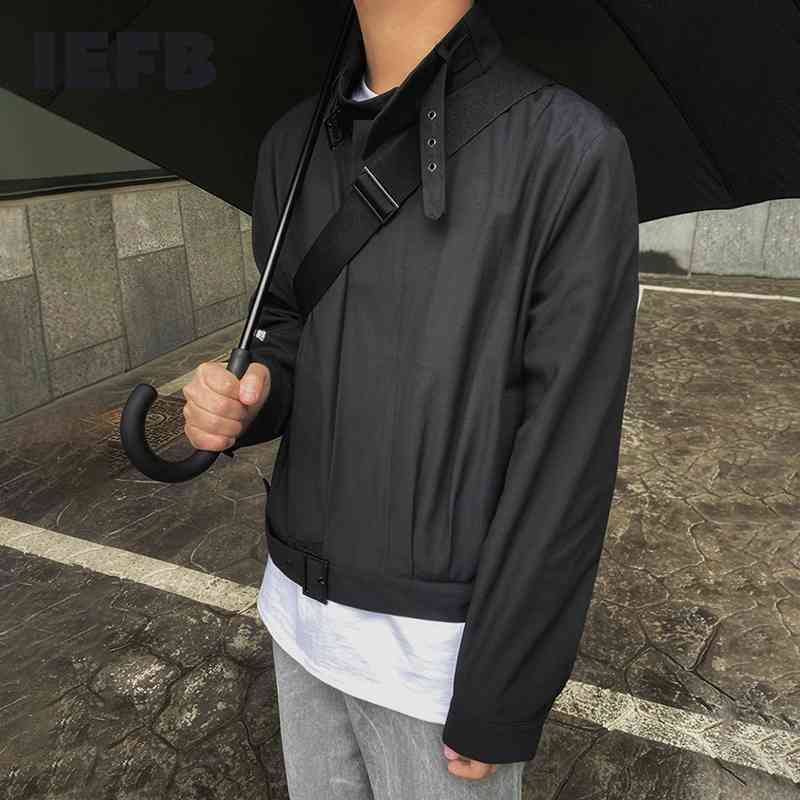 IEFB stand collar jacket men's Korean trendy handsome casual coat for male spring short style zipper clothes tops Y4295 210524, Black
IEFB stand collar jacket men's Korean trendy handsome casual coat for male spring short style zipper clothes tops Y4295 210524, Black