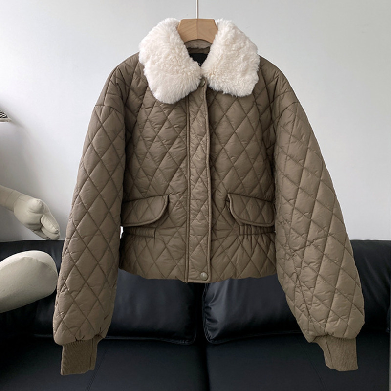Women's Down & Parkas Fur Collar Slim Waist Cotton Padded Jacket Female Long Sleeve Zipper Warm Thick Short Winter Casual 59GJ, Black
Women's Down & Parkas Fur Collar Slim Waist Cotton Padded Jacket Female Long Sleeve Zipper Warm Thick Short Winter Casual 59GJ, Black