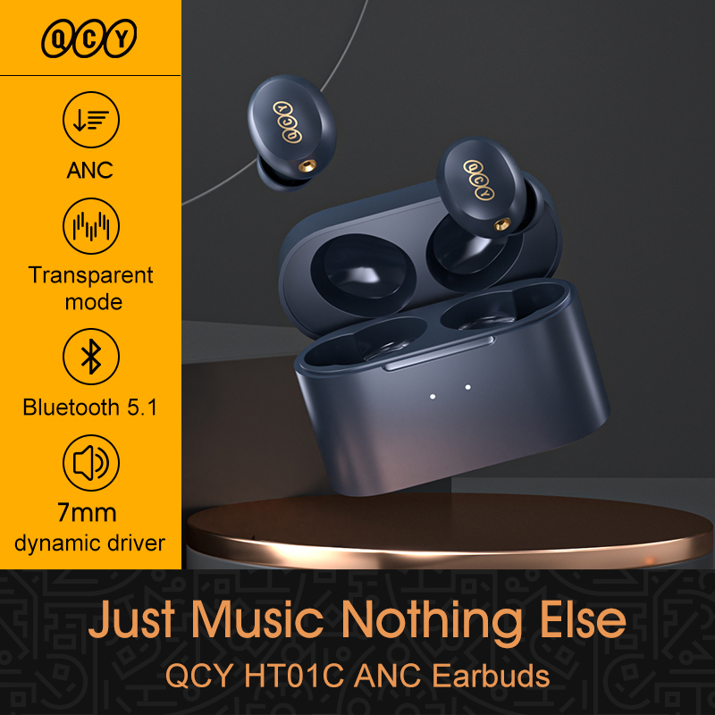 QCY HT01C hybrid ANC headphone-35dB bluetooth earphone wireless charging TWS earbuds active noise cancellation customizing APP
QCY HT01C hybrid ANC headphone-35dB bluetooth earphone wireless charging TWS earbuds active noise cancellation customizing APP