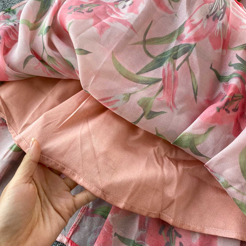 Summer Fashion A-line Dress Women Sleeveless Elegant Print Slim Holiday Clothes Vestidos De Mujer Q653 210527