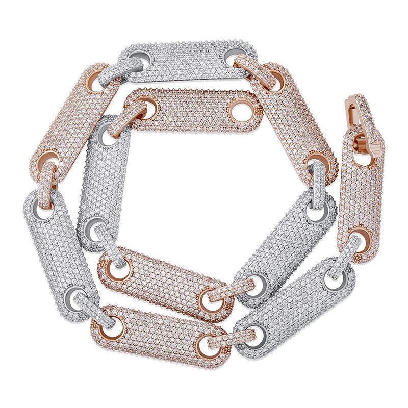 Chains Hip Hop Claw Set 5A+ CZ Stone Bling Out 16mm Geometric Stick Piece Link Chain Necklace For Men Rapper Jewelry Gift
Chains Hip Hop Claw Set 5A+ CZ Stone Bling Out 16mm Geometric Stick Piece Link Chain Necklace For Men Rapper Jewelry Gift
