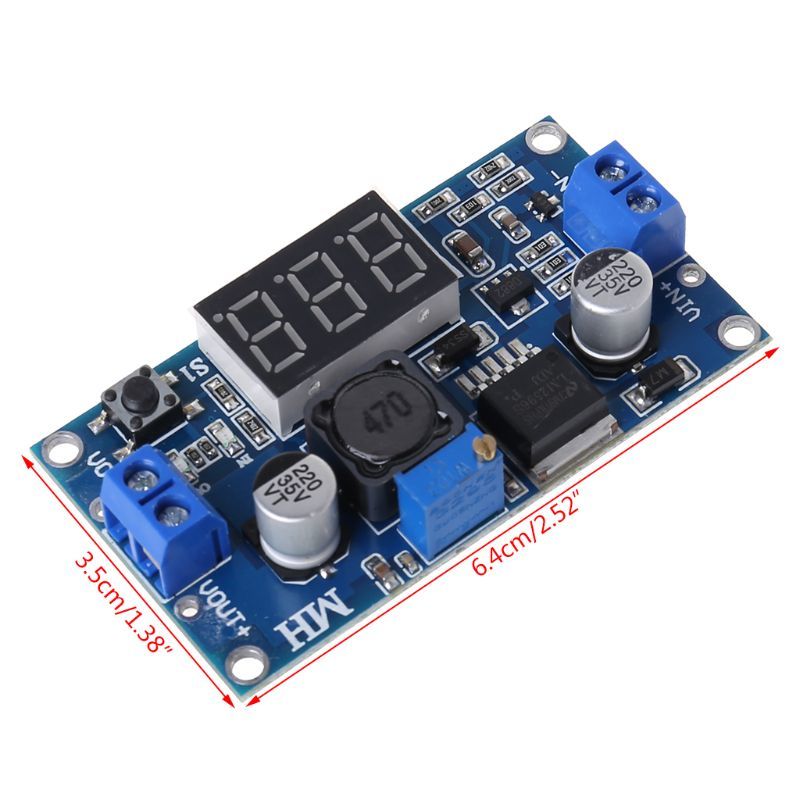 Dc 4.0 ~ 40-1.3-37 V Led Voltmeter Step-Down Power Converter Modules LM2596 83XA