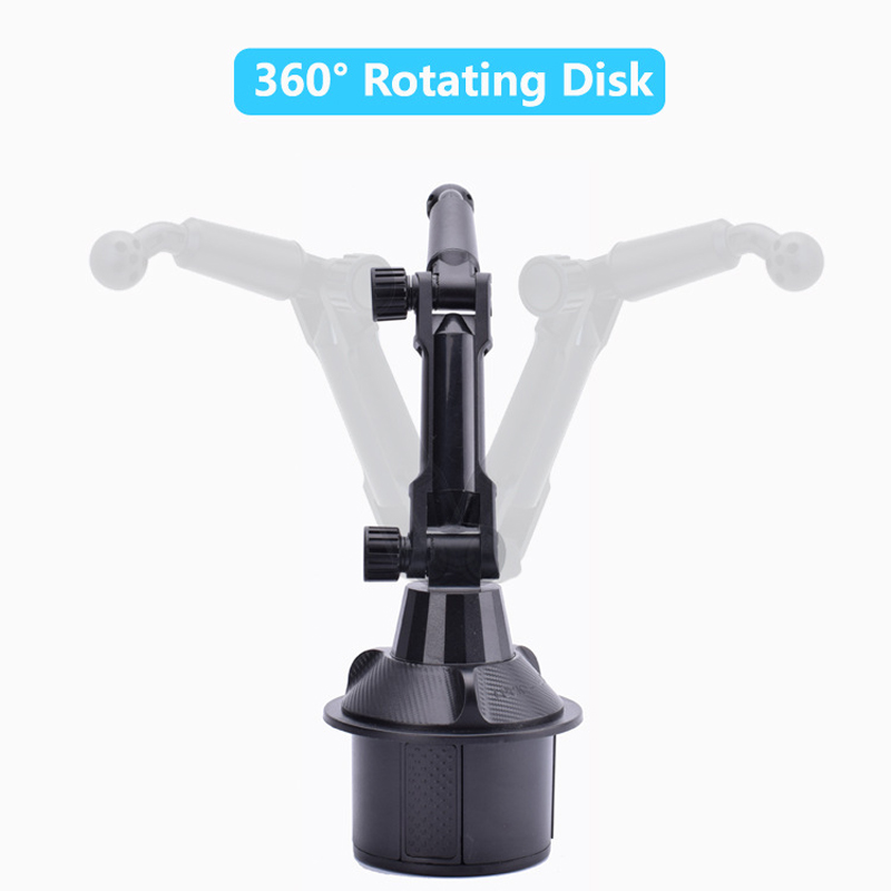 Universal Car Cup Mount Mobile Phone Holder Stand Adjustable Angle Cradle for iPhone 5/6/7/8 Pus XR XS Cellphone GPS PSP for Tesla Model 3 Y X S BMW B