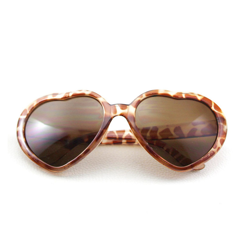 Sun Peach Heart Sunglasses eyewear Kids Adults Children Women Men Heart-shaped Glasses for Beach Z260305