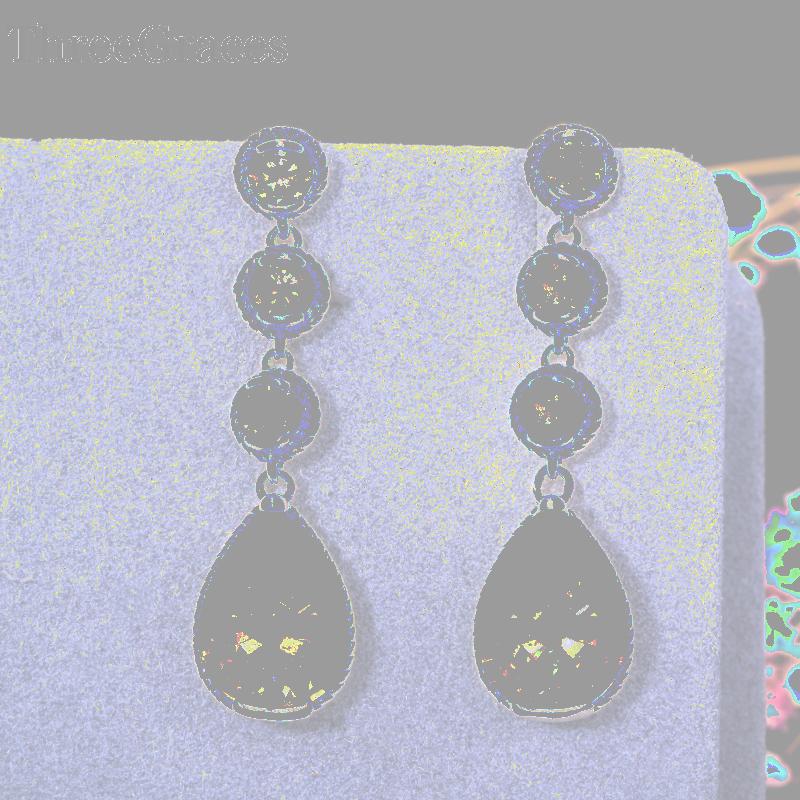 Dangle & Chandelier ThreeGraces Elegant Gold Color Bridal Jewelry Hanging Three Round CZ Stone Big Water Drop Long Wedding Earrings For Wome, Silver
Dangle & Chandelier ThreeGraces Elegant Gold Color Bridal Jewelry Hanging Three Round CZ Stone Big Water Drop Long Wedding Earrings For Wome, Silver