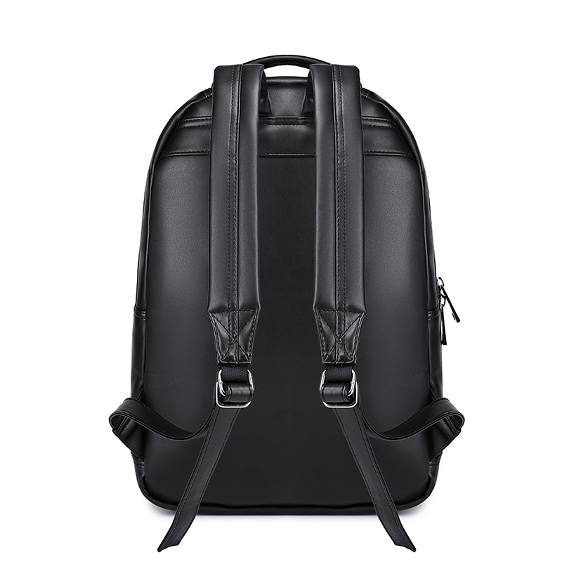 Backpack Casual Waterproof Halloween Personalize Pu Leather Loptop Bookbag Teenager Outdoor Bag Heavy Duty Rucksack