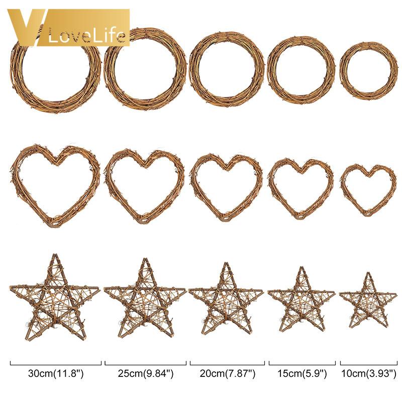 Party Decoration Easter Home Natural Rattan Wreath Round Heart Star Wedding DIY Festival Craft Garland
Party Decoration Easter Home Natural Rattan Wreath Round Heart Star Wedding DIY Festival Craft Garland
