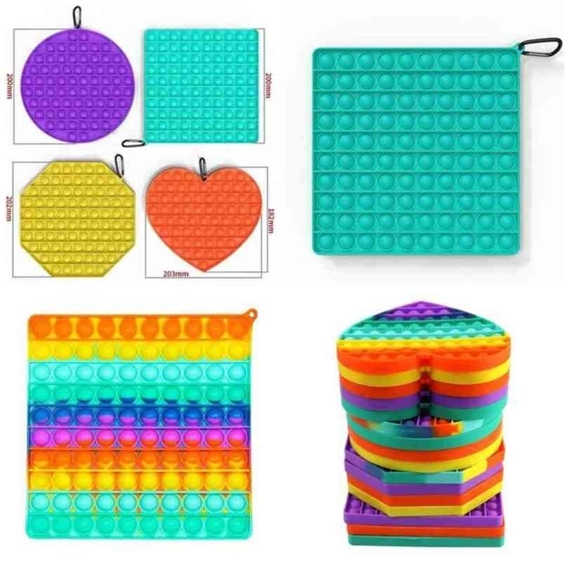 Mega Big Size Rainbow Bubble Poppers toy 20cm Board jumbo large Fidget Pop Square Heart Octagon Popper Puzzle Finger poo-its Fun Stress Reli
Mega Big Size Rainbow Bubble Poppers toy 20cm Board jumbo large Fidget Pop Square Heart Octagon Popper Puzzle Finger poo-its Fun Stress Reli