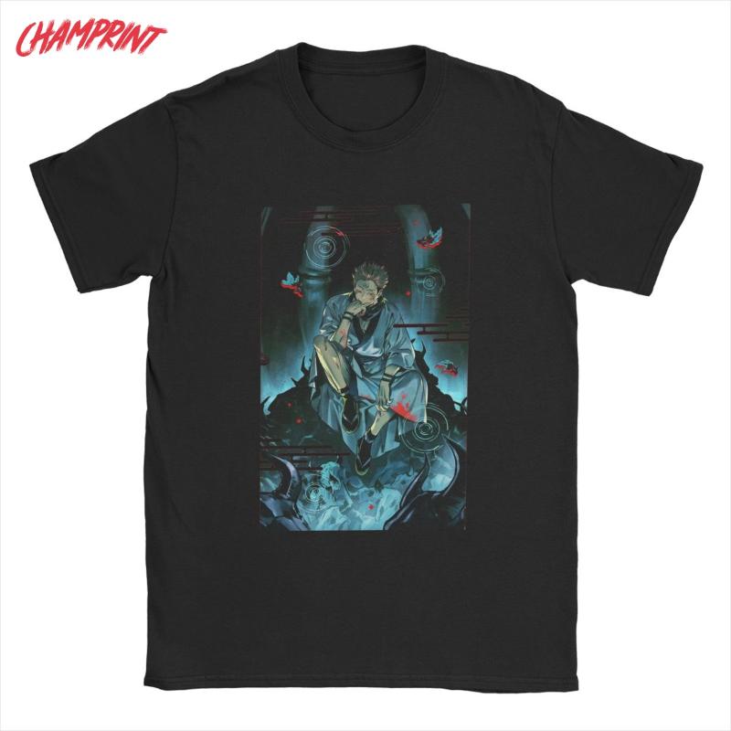 Men's T-Shirts Sukuna Jujutsu Kaisen T Shirts Cotton Awesome Round Neck Anime Tee Shirt Short Sleeve Clothing Graphic, Brown
Men's T-Shirts Sukuna Jujutsu Kaisen T Shirts Cotton Awesome Round Neck Anime Tee Shirt Short Sleeve Clothing Graphic, Brown