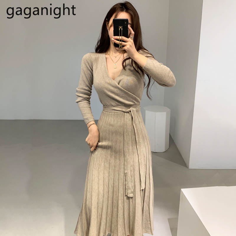 Gaganight Stretchy Women Knitted Bodycon Maxi Dress Long Sleeve V Neck Slim Lady Chic Korean Dress Autumn Winter Solid Vestidos 210519, Pink
Gaganight Stretchy Women Knitted Bodycon Maxi Dress Long Sleeve V Neck Slim Lady Chic Korean Dress Autumn Winter Solid Vestidos 210519, Pink