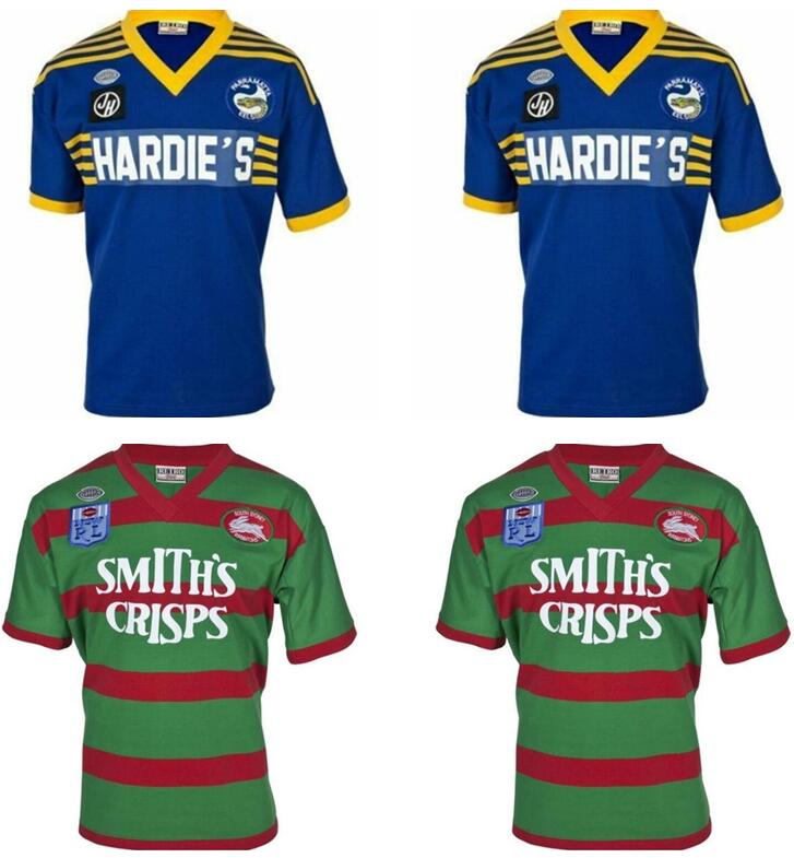 RETRO Rugby Jersey BULL Highlanders Panthers blue BRONCO Chiefss ST GEORGE maroons Hurricanes Crusaders Rabbit Lan Holden SEA EAGLES Parrama, Black;gray
RETRO Rugby Jersey BULL Highlanders Panthers blue BRONCO Chiefss ST GEORGE maroons Hurricanes Crusaders Rabbit Lan Holden SEA EAGLES Parrama, Black;gray