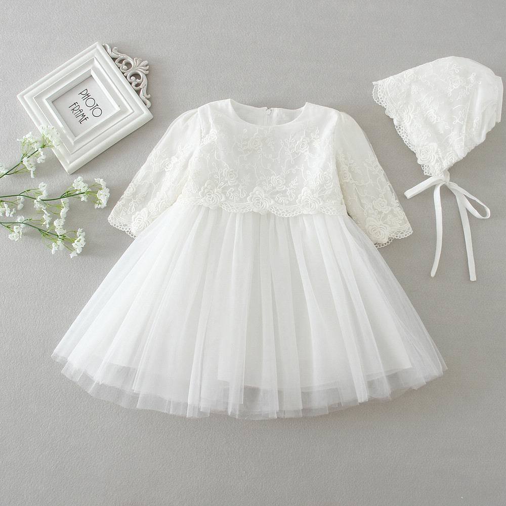 Girl's Dresses born Baby Girls Princess Birthday Party Formal Christening Gown Lace Long Sleeve 0-2T 9605BB EB1G
Girl's Dresses born Baby Girls Princess Birthday Party Formal Christening Gown Lace Long Sleeve 0-2T 9605BB EB1G