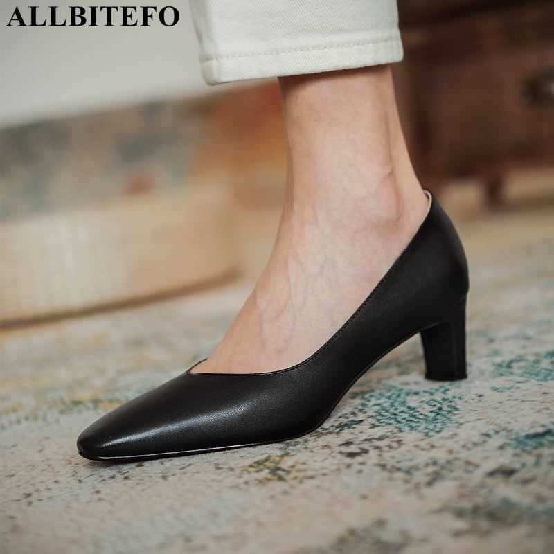 ALLBITEFO full genuine leather square toe brand high heels women shoes thick heels office ladies shoes spring women heels 210611, As picture
ALLBITEFO full genuine leather square toe brand high heels women shoes thick heels office ladies shoes spring women heels 210611, As picture