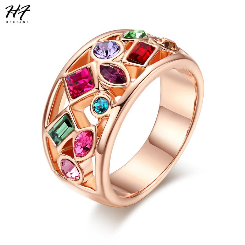 Cluster Rings Top Quality Luxurious Cocktail Rose Gold Color Austrian Crystal Jewelry Ring For Women Gift Sale R018, Golden;silver
Cluster Rings Top Quality Luxurious Cocktail Rose Gold Color Austrian Crystal Jewelry Ring For Women Gift Sale R018, Golden;silver