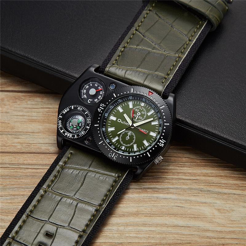 Wristwatches Oulm 4094 Retro Antique Military Watches Men Big Dial Quartz Wristwatch Decorative Compass Sport Male Watch, Brown
Wristwatches Oulm 4094 Retro Antique Military Watches Men Big Dial Quartz Wristwatch Decorative Compass Sport Male Watch, Brown