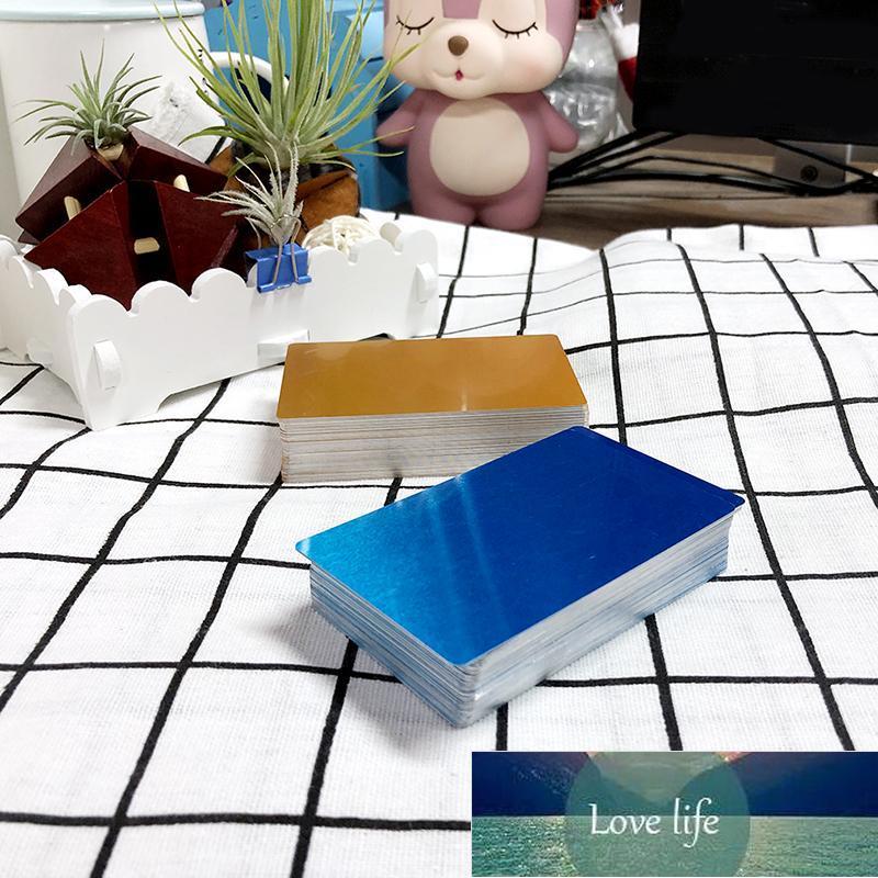 100 Pcs/Pack 5 Colors Black Silver Yellow Blue Aluminum Alloy Card Laser Engraved Metal Business Visiting Name Cards Blanks
100 Pcs/Pack 5 Colors Black Silver Yellow Blue Aluminum Alloy Card Laser Engraved Metal Business Visiting Name Cards Blanks