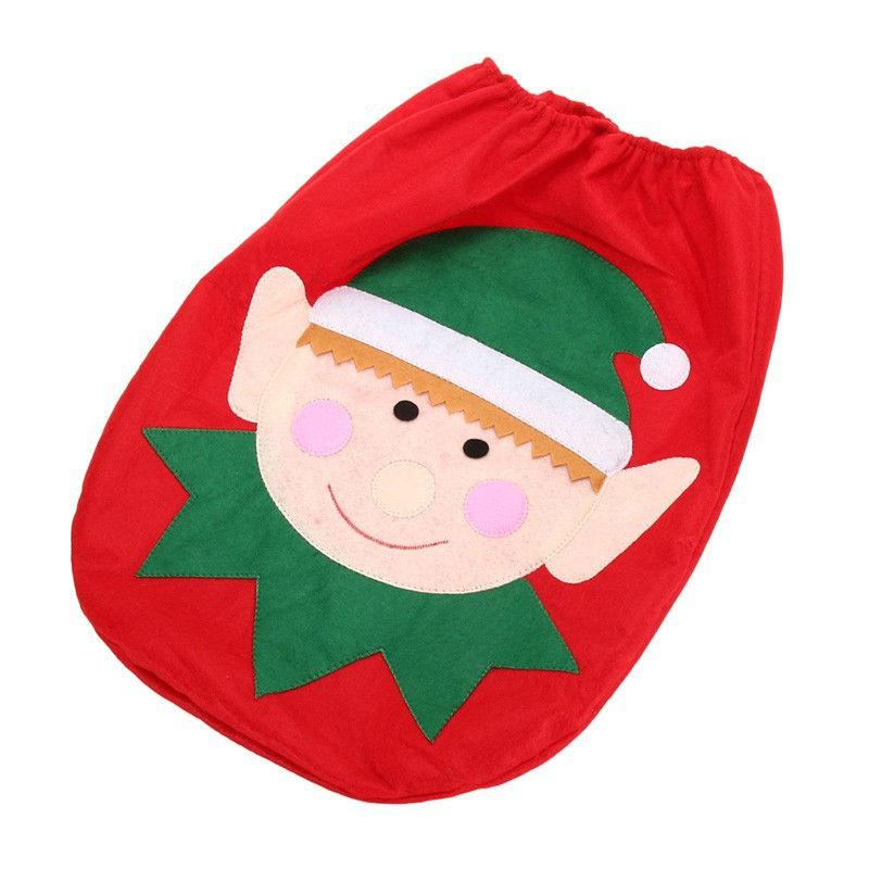 Decorations For Home Snowman Santa Claus Seat Cover Toilet lid Elf New Year Christmas Ornamets new Free shipping