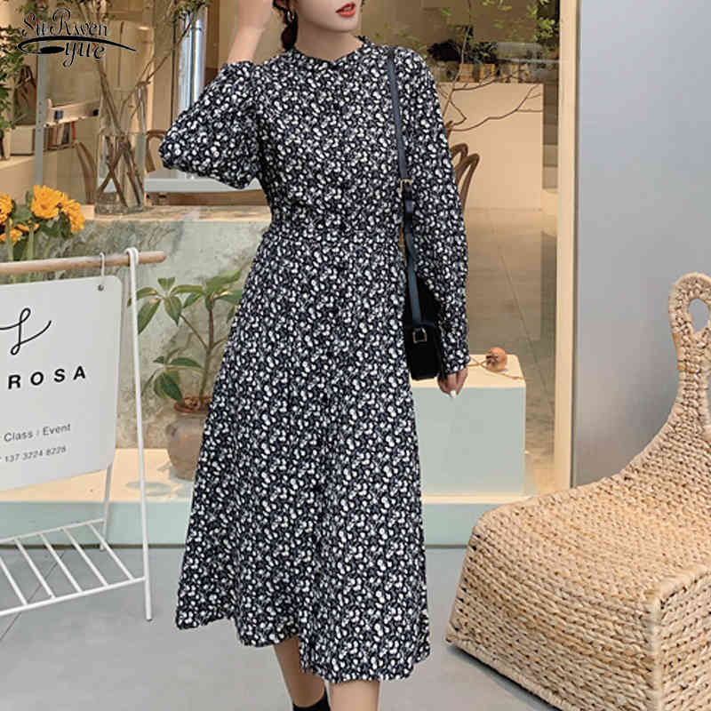 Spring Chiffon Dress Korean Flower Middle-length Vintage Plus Size Long es A Line Printing Party Robe 13198 210521, Black
Spring Chiffon Dress Korean Flower Middle-length Vintage Plus Size Long es A Line Printing Party Robe 13198 210521, Black