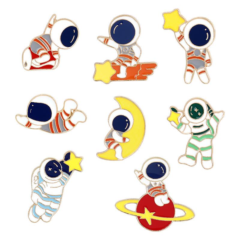Pins, Brooches 8 Styles Cartoon Space Astronaut Brooch Enamel Pin Moon Star Travel Cute Clothes Backpack Lapel Pins Accessories
Pins, Brooches 8 Styles Cartoon Space Astronaut Brooch Enamel Pin Moon Star Travel Cute Clothes Backpack Lapel Pins Accessories