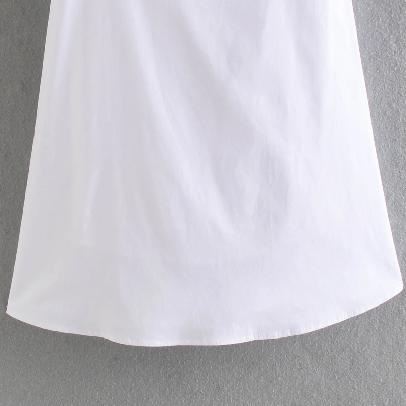 Summer Women Puff Sleeve White Mini A Line Dress Female Solid Clothes Casual Lady Slim Vestido D7653 210430