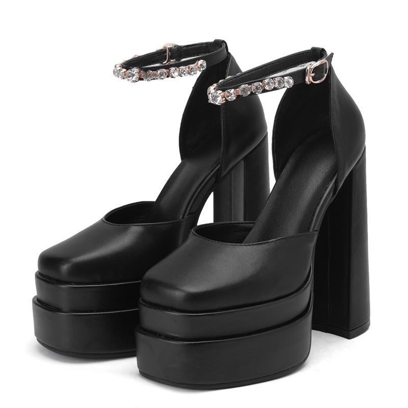 Dress Shoes Women Sexy Pumps Crystal Buckle Spring Summer Female Party Wedding Round Toe High Heels Woman Sandals, Black
Dress Shoes Women Sexy Pumps Crystal Buckle Spring Summer Female Party Wedding Round Toe High Heels Woman Sandals, Black
