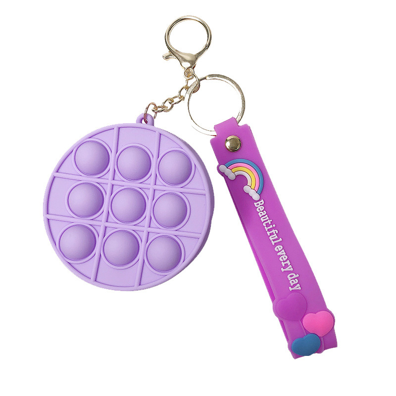 Cartoons Colorful Wallet Keychain-shaped Decompression Fidget Toys Popper Push Bubble Fingertip Sensory Toy for Children Gifts
Cartoons Colorful Wallet Keychain-shaped Decompression Fidget Toys Popper Push Bubble Fingertip Sensory Toy for Children Gifts