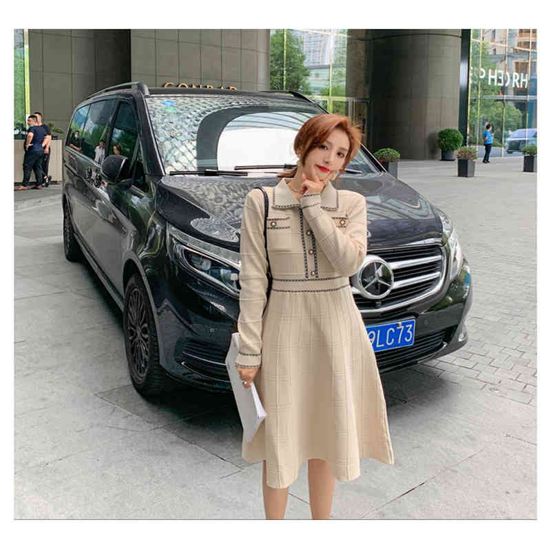 Womens Spring And Autumn Sweater Knitted Dress Waist One-piece Womens Korean Long Sleeve Knitted Sweater Dress, Black;gray
Womens Spring And Autumn Sweater Knitted Dress Waist One-piece Womens Korean Long Sleeve Knitted Sweater Dress, Black;gray