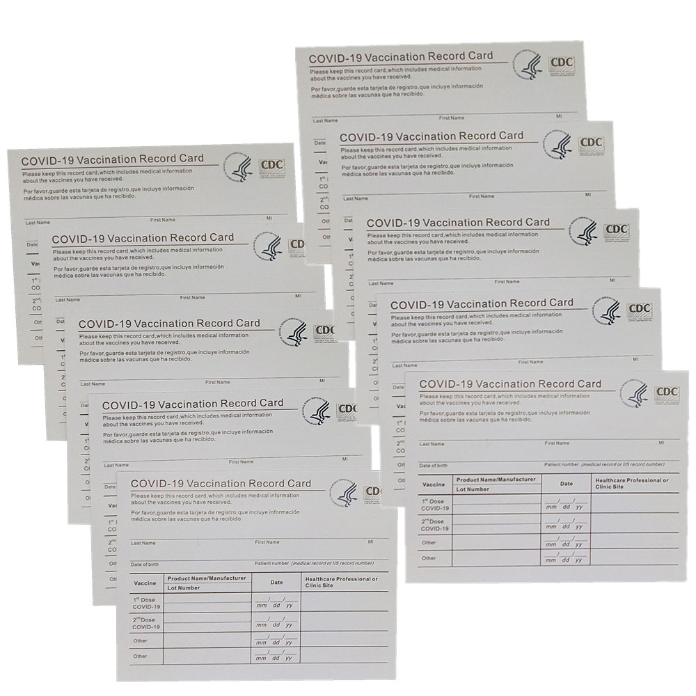 CDC Vaccination Record Blank paper cards 4x3 inch Business Card Files papercard Immunization Horizontal ID Name Tag Badge
CDC Vaccination Record Blank paper cards 4x3 inch Business Card Files papercard Immunization Horizontal ID Name Tag Badge