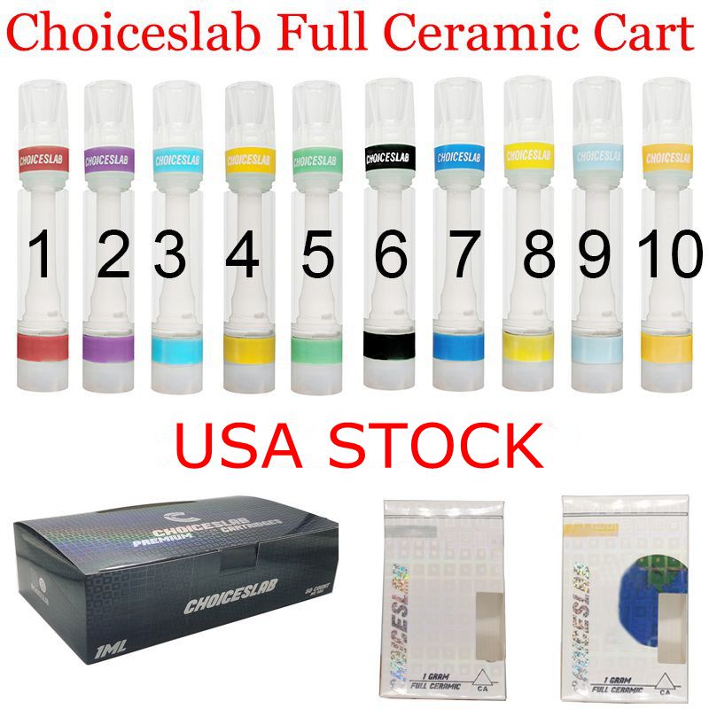 USA Stock Choiceslab Cartridge Full Ceramic Atomizer Press on Carts 510 Snap-on Thread Vape Pen Empty Disposable Tank 10 Colors Cartridges Packaging
USA Stock Choiceslab Cartridge Full Ceramic Atomizer Press on Carts 510 Snap-on Thread Vape Pen Empty Disposable Tank 10 Colors Cartridges Packaging