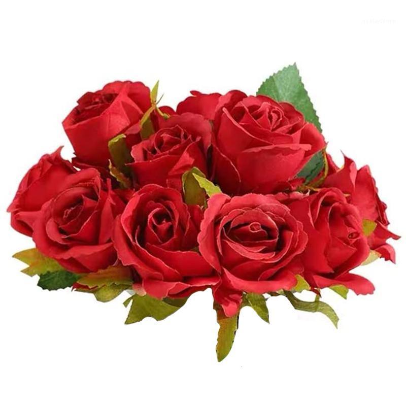 Decorative Flowers & Wreaths 12Pcs Artificial Roses Single Stem Fake Silk Flower Arrangement Bouquet Real Contact For Wedding Decoration
Decorative Flowers & Wreaths 12Pcs Artificial Roses Single Stem Fake Silk Flower Arrangement Bouquet Real Contact For Wedding Decoration