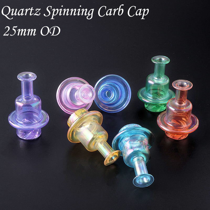 Smoking Accessories Portable Colored Quartz Spinning Carb Caps With 7Kind Colors 25mm OD For XL Bangers
Smoking Accessories Portable Colored Quartz Spinning Carb Caps With 7Kind Colors 25mm OD For XL Bangers
