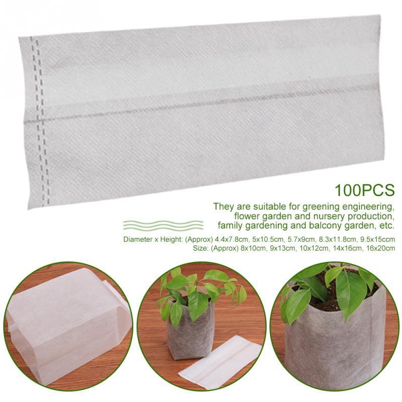 100pcs Plant Grow Non-woven Nursery Bag Solid Eco-friendly Aeration 5 Sizes Agriculture Seedling Pots Biodegradable Portable Planters
100pcs Plant Grow Non-woven Nursery Bag Solid Eco-friendly Aeration 5 Sizes Agriculture Seedling Pots Biodegradable Portable Planters